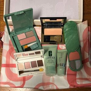 Clinique products and bag
